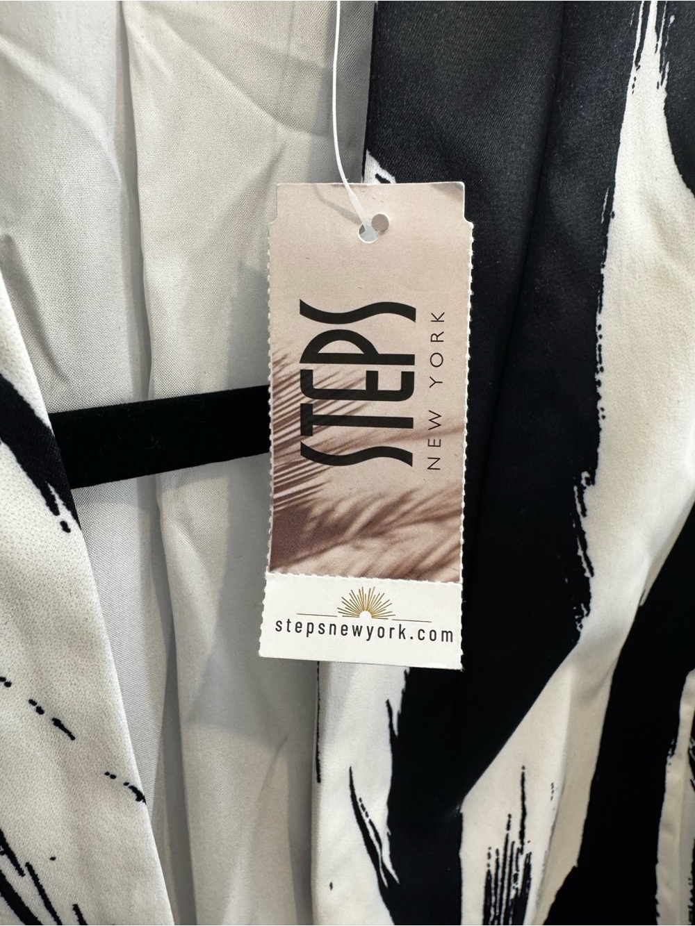 Monochrome Brushstroke Blazer - - Picture 4 of 7